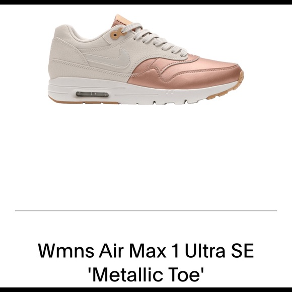 EUC women’s Nike Air Max 1 Ultra SE tan & copper toe! Size 8 - Picture 8 of 9